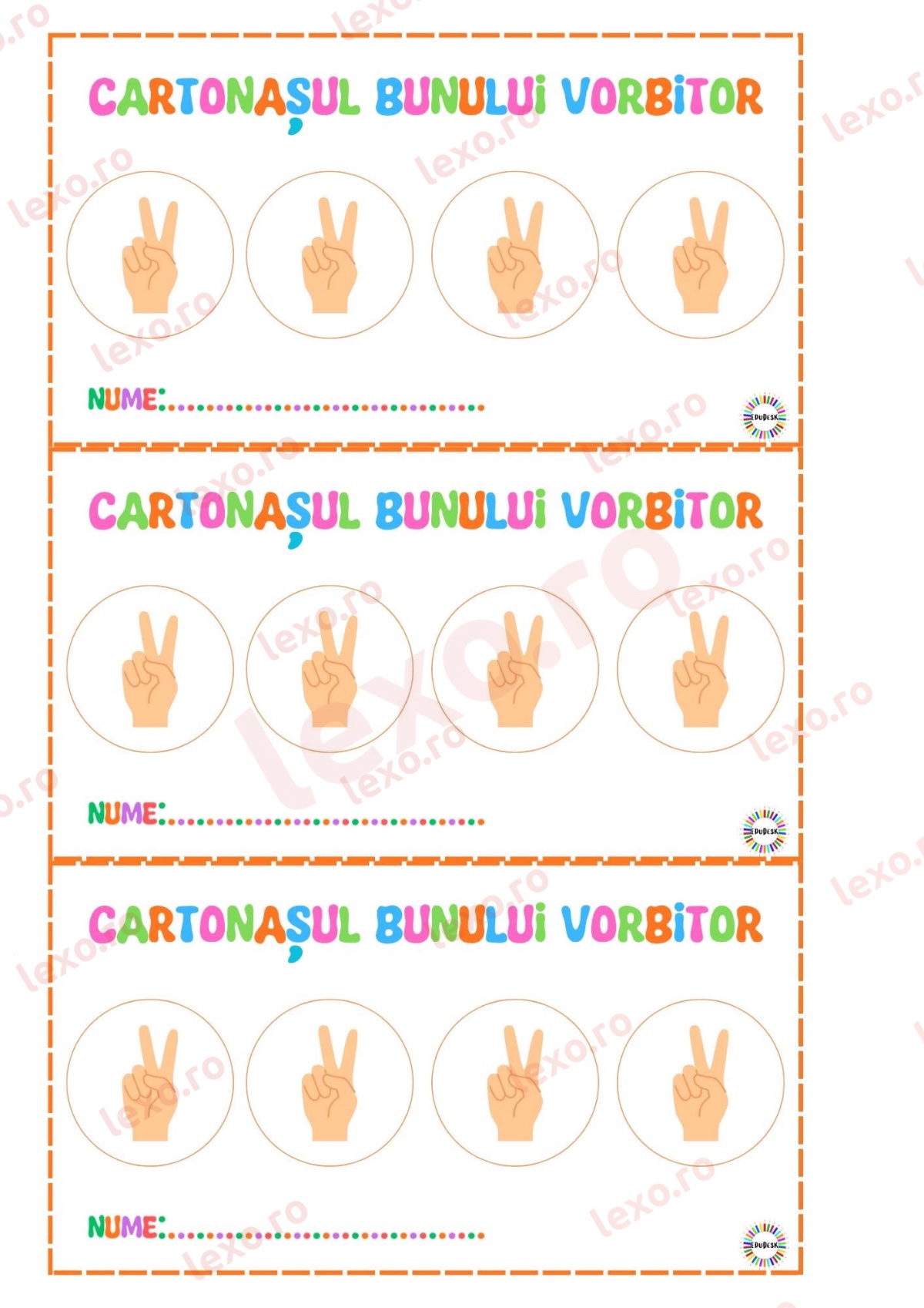 Cartonașul Bunului Vorbitor